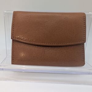 Rolfs Brown Leather Trifold Wallet